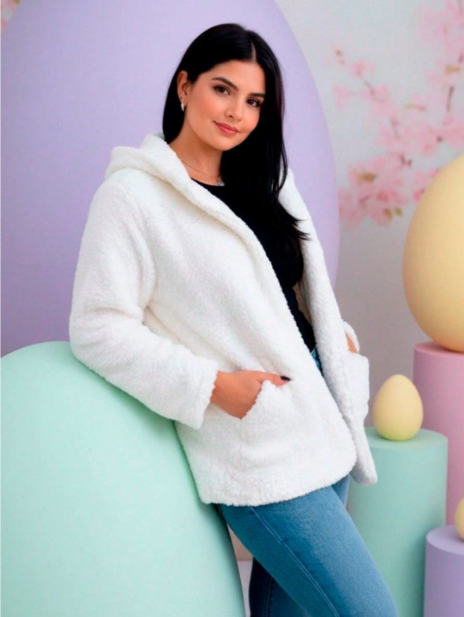 Casaco Pelúcia Branco