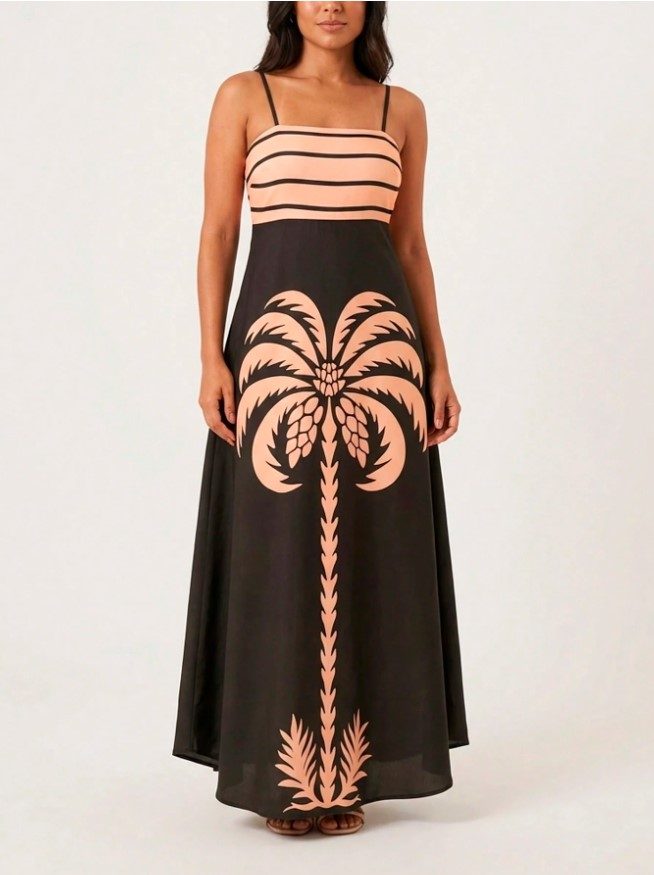 Vestido Coqueiro Preto + Rose